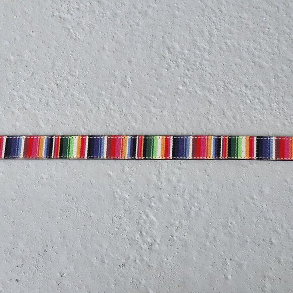 Twisted X Western Serape‎ Stripe Brown Leather Geometric Tooled Billet Size 42 - Picture 10 of 10